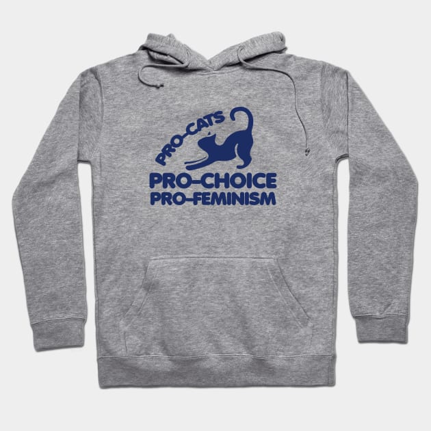 Pro-cats pro-choice pro-feminism Hoodie by bubbsnugg